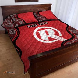 Custom Melbourne Renegades Quilt Bed Set Indigenous Art Grunge Style
