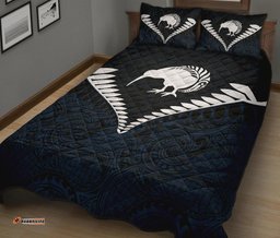 Kiwi Silver Fern Classic Quilt Bed Set Navy