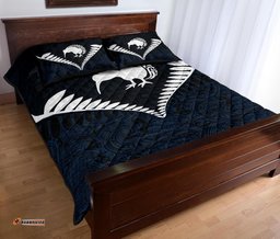 Kiwi Silver Fern Classic Quilt Bed Set Navy
