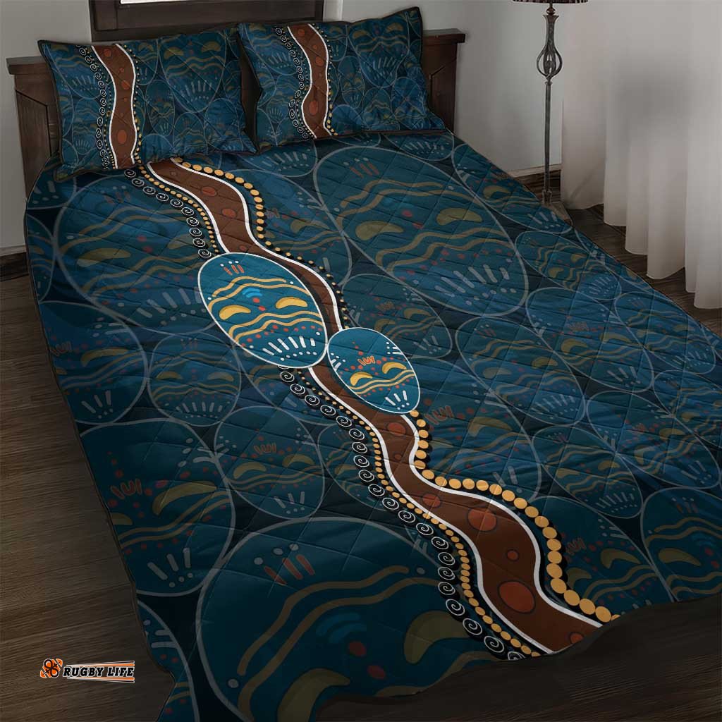 Aboriginal Masks Art Quilt Bed Set Australian Indigenous