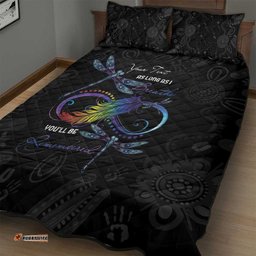 Personalised Australia Indigenous Memorial Quilt Bed Set As Long As I Breathe You'll Be Remembered