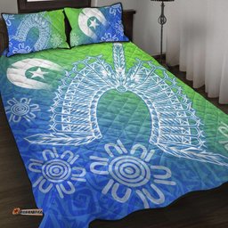 Aussie Aboriginal Quilt Bed Set Torres Strait Islanders Ocean Style