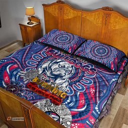 Western Bulldogs NAIDOC Week 2024 Quilt Bed Set Mascot Football