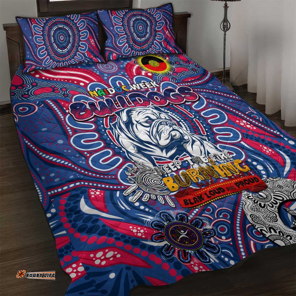 Western Bulldogs NAIDOC Week 2024 Quilt Bed Set Mascot Football