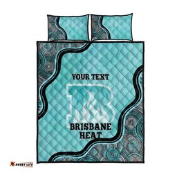 Custom Brisbane Heat Quilt Bed Set Indigenous Art Grunge Style