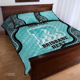 Custom Brisbane Heat Quilt Bed Set Indigenous Art Grunge Style