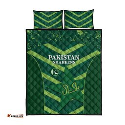 Pakistan Cricket Quilt Bed Set 2024 World Cup Go Shaheens