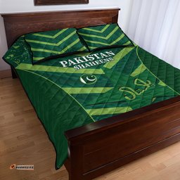 Pakistan Cricket Quilt Bed Set 2024 World Cup Go Shaheens