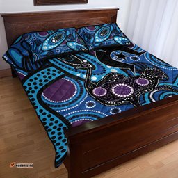 Emu NAIDOC 2024 Quilt Bed Set Aboriginal Art Style