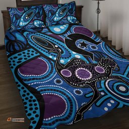 Emu NAIDOC 2024 Quilt Bed Set Aboriginal Art Style