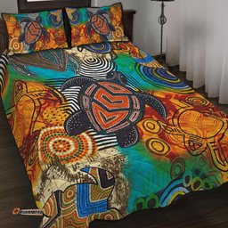 Turtle Quilt Bedding Set Aboriginal No.3