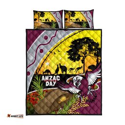 Eagles Rugby ANZAC Day Quilt Bed Set Silvertails Rosemary Starry Night
