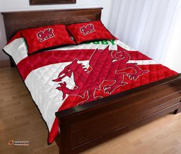 Wales Rugby Quilt Bed Set Sporty Style