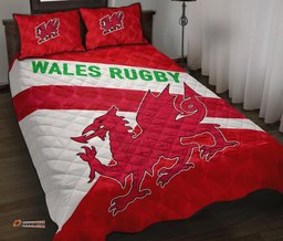 Wales Rugby Quilt Bed Set Sporty Style