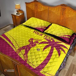 Custom West Indies Cricket Quilt Bed Set 2024 World Cup Go Windies