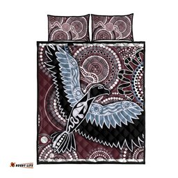aboriginal pattern bird quilt bed set ts04