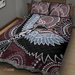 aboriginal pattern bird quilt bed set ts04
