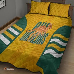 custom australia soccer quilt bed set go matildas dynamic national colors