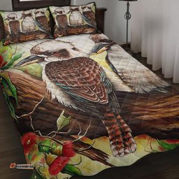 Australia Quilt Bed Set - Kookaburra with Waratah