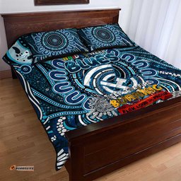 Carlton Blues NAIDOC Week 2024 Quilt Bed Set Mascot Football