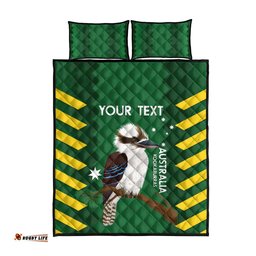 Custom Australia Field Hockey Quilt Bed Set Go Champions Kookaburras National Color