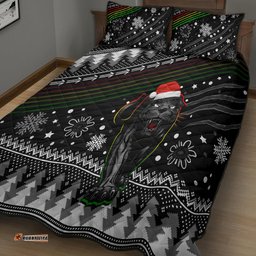 Panthers Rugby Quilt Bed Set Go The Mighty Panthers Christmas Vibe Unique
