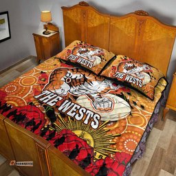 Australia Sydney Anzac Quilt Bed Set - Anzac Aboriginal Inspired with Poppy Flower Quilt Bed Set