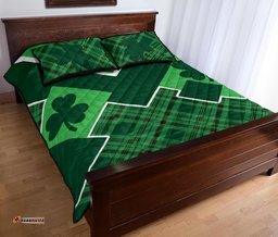 St. Patrick Day Ireland Quilt Bed Set Shamrock