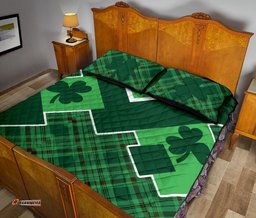 St. Patrick Day Ireland Quilt Bed Set Shamrock