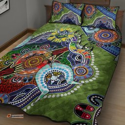 personalised raiders naidoc week 2024 quilt bed set australia aboriginal dot painting dt02