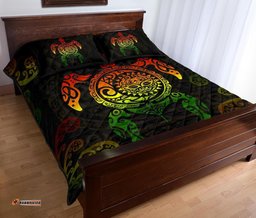 Maori Turtle Quilt Bed Set Rasta