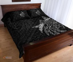New Zealand Maori Tattoo Wolf Quilt Bed Set