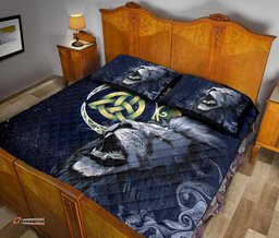 Scotland Quilt Bed Set Scottish Lion and Celtic Moon