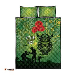 Custom Raiders Rugby ANZAC Quilt Bed Set Canberra The Military Soldiers