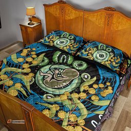 Baby in the Womb Quilt Bed Set Aboriginal Art Style