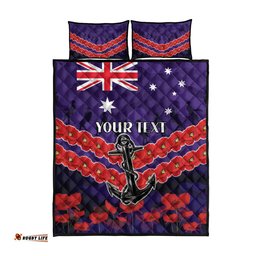 Custom Dockers Football Quilt Bed Set ANZAC Lest We Forget