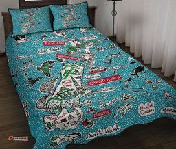 New Zealand Map Quilt Bed Set