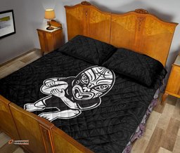 Quilt Bed Set New Zealand Rugby with Haka Face