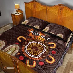 Personalised NAIDOC Week 2024 Quilt Bed Set Aussie Map With Aboriginal