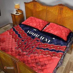 Custom Demons Football Quilt Bed Set ANZAC Lest We Forget