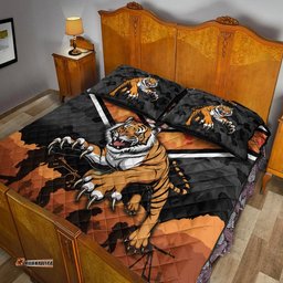 Custom Personalised Wests Tigers ANZAC Quilt Bed Set Simple Style