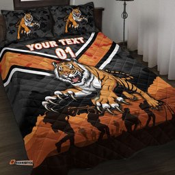 Custom Personalised Wests Tigers ANZAC Quilt Bed Set Simple Style
