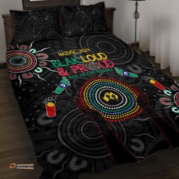 Blak Loud and Proud NAIDOC 2024 Quilt Bed Set Indigenous Aboriginal