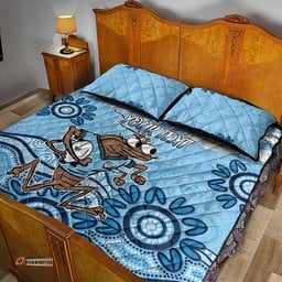 Custom NSW Blues Cockroach Blooded Aboriginal Inspired Quilt Bed Set
