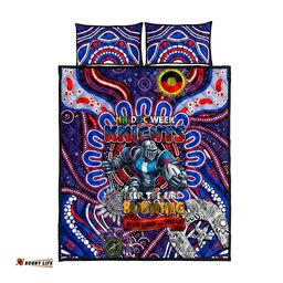 naidoc week 2024 knights quilt bed set mascot rugby dt02