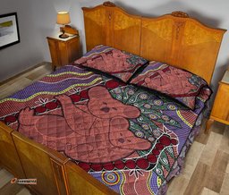 Aboriginal Quilt Cover Set, Koala Patterns Dot Painting
