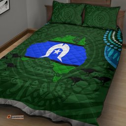 torest trait islands mix aboriginal pattern quilt bed set 02