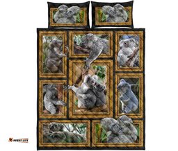 quilt cover set koala quilt bed set 3d frame