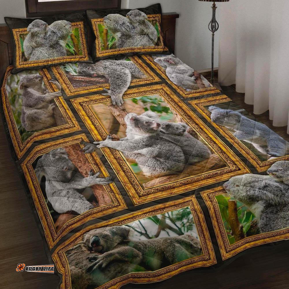 quilt cover set koala quilt bed set 3d frame