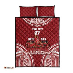 Personalised Mate Maa Tonga Rugby Quilt Bed Set Ofa Atu Tonga